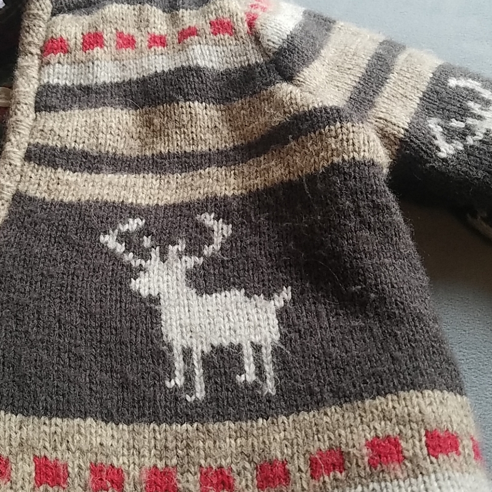 Fuzzy Reindeer Sweater - Picture 2 of 4